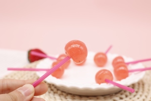 Caramelos Esféricos de Jugo de Frutas Lácticas con <span class=keywords><strong>Semillas</strong></span> de Chía, Sabor Fresa, Venta al Por Mayor de Fábrica OEM/ODM, Personalizados - Product Image 4