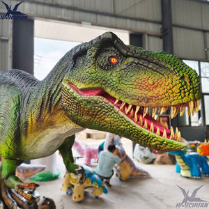 Fábrica personalizada impermeable silicona verde animado Animatronic tamaño <span class=keywords><strong>Real</strong></span> <span class=keywords><strong>Tiranosaurio</strong></span> <span class=keywords><strong>Rex</strong></span> para decoración de jardín al aire libre dinosaurio - Product Image 4