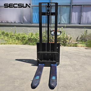 2024 sıcak satış tam elektrikli kendinden kaldırıcı istifleyici <span class=keywords><strong>1500kg</strong></span> 2000kg 3-4m satılık palet istifleyici Forklift üzerinde standı - Product Image 2