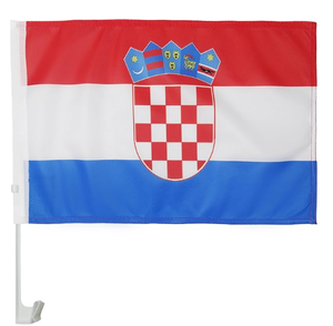 Custom Football Fans Wholesale Factory Low Price Print Hotsale Car Window Flag 30*45cm Bracket Car Flag for Car Windows - Product Image 3