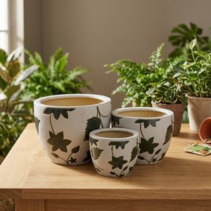 Preciosas Macetas Clásicas de Cerámica Esmaltada para Interiores, Estilo Vietnamita, para Jardín, Tulipanes, Color Blanco Atlántico, para Plantas, 1000 Unidades - Product Image 3