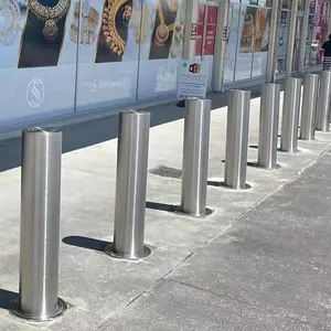 Wholesale Customization Bollard Light Outdoor Building Barrier Ss304 Bollard Post Street Crash Rated Fixed Bollard