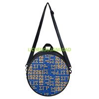 Sac Rond en PU pour Femme de la Sororité Sigma Gamma Rho, Réutilisable, en Tissu, pour le Shopping, Sac de Week-end de Haute Qualité – Ventes Flash
