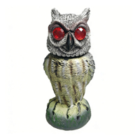 Maßgefertigte Bewegungsaktivierte Eulen-Statue Gartendekoration mit Ton und Licht Vogelabwehr Outdoor-Hofornament Langlebiges Realistisches Design