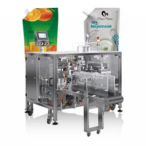 Machine d'emballage de remplissage de jus de fruits en gelée à buse debout avec poche à bec verseur entièrement automatique