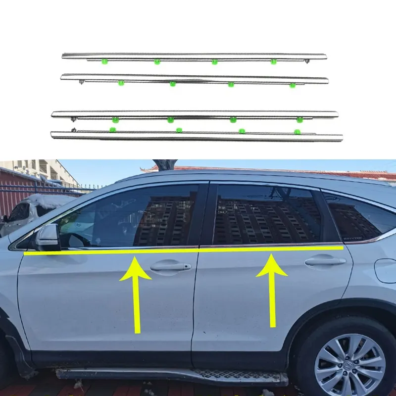 HC araba pencere dış kauçuk conta kemer kauçuk hava şerit hava koşullarına kapı kemerleri mühür hava şerit Honda CRV 07 12 17 için