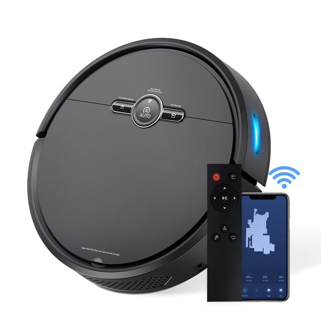 3-in-1 Robot Vacuum Cleaner for Hotels 2000Pa High Suction Wet/Dry 4400mAh Battery APP Remote Control Automatic Cleaning for Pet