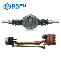 Vente en gros d'essieux de camion lourd HOWO A7 de la marque DAFU, pièce de rechange pour essieu avant, essieu arrière en fer pour camions lourds de 40T, état neuf