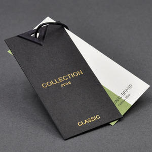 Etiquetas de Cartón Reciclado de Lujo Personalizadas para Prendas, con Logotipo en Relieve, Etiquetas de Papel para Ropa, Bolsas y Zapatos - Product Image 2