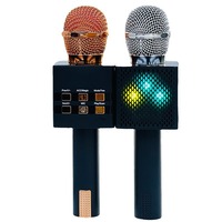 Microphone karaoké audio sans fil Usb Tiktok Micro Podcast Musique pour enfants Grands cadeaux d'anniversaire Cadeaux de Noël Jouets