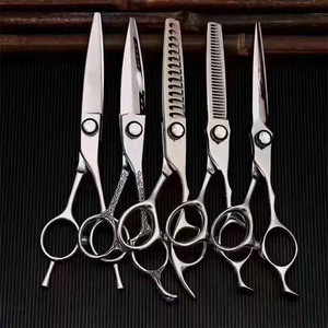 Hu – ensemble de ciseaux à cheveux en acier inoxydable de 6 pouces, ciseaux à effiler pour salon de beauté, 5 pièces - Product Image 2
