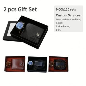 2025 Novelty Gifts Box Set Luxury Christmas <b>Wallet</b> and Belt Man Idea Gift Set for Men - Product Image 2