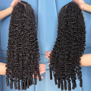 13x4蕾丝正面假发人发真越南处女发半假发深波浪宽松卷发人发女性无胶假发 - Product Image 6