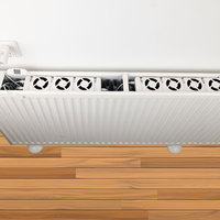 Ventilateur thermo-convecteur intelligent avec aimants, adaptateur BS/EU/US, 5V, ensemble triple de ventilateur de radiateur domestique