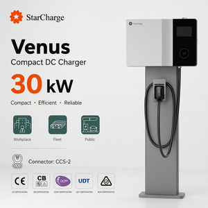 Chargeur DC mural Starcharge Venus 30 kW, OCPP 1.6J, triphasé, entrée 400 V, certifié CB UKCA, chargeur rapide DC - Product Image 1