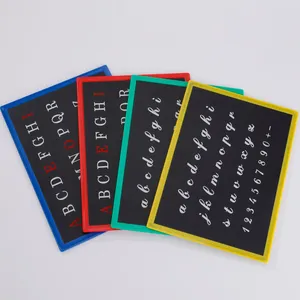 Kaliteli Mini kara tahta Blackboard afrika MDF plastik küçük yazı tahtası kara tahta kayrak çocuklar için