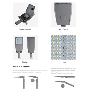 Led 가로등 야외 황혼에 새벽 뉴욕 거리 램프 좋은 가격 led 가로등 지그베 - Product Image 3
