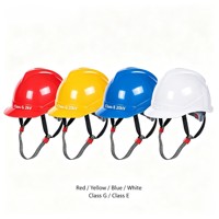 Casque de sécurité pour électricien, casque isolant haute tension, protection de la tête pour travaux électriques en hauteur, réglage par bouton rotatif, OEM
