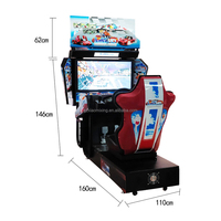 32 pouces HD Outrun simulateur de course automobile Durable métal adulte Arcade Game Machine monnayeur électronique vidéo en bois Amusement