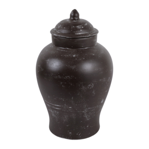 Vaso Decorativo in Terracotta con Coperchio per Arredamento Soggiorno, Vaso per Fiori Casual per Camera da Letto, Casa e Ufficio, Elegante - Product Image 4