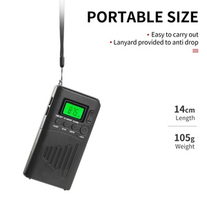 Mini AM FM LED Kỹ Thuật Số Đồng Hồ Báo Thức Đài Phát Thanh Tiếp Nhận Tốt Nhất Tay <span class=keywords><strong>Radio</strong></span> - Product Image 4