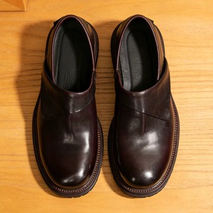 Nouvelles Chaussures d'été en Cuir de Luxe de Haute Qualité - Style Rétro Anglais Décontracté pour Affaires, Mocassins Monobloc - Product Image 3