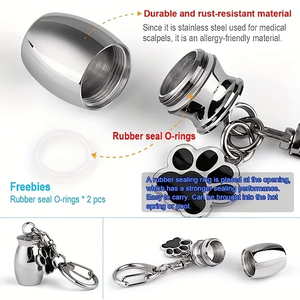 Kotak Kremasi Hewan Peliharaan Mini Modern yang Dapat Disesuaikan, Kalung Abu Hewan Peliharaan dan Guci, Produk Baru yang Unik - Product Image 4