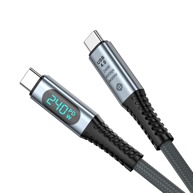 Wholesale C C USB 4.0 40Gbps High-Speed Digital Display Cable 8K60HZ PD240W 5A Fast Charging E-Marker Chip for Printer Computer