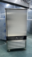 Congélateur vertical -40°C, 15 plateaux, machine de congélation rapide, acier inoxydable, refroidissement par air, dégivrage automatique