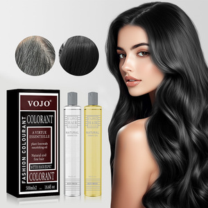<span class=keywords><strong>Teinture</strong></span> capillaire noire cristalline AB professionnelle 500 ml * 2, offre un noir profond et brillant, résistant à la décoloration - Product Image 5
