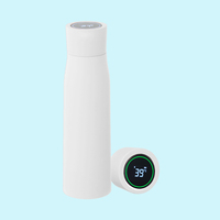 Nouveau modèle de bouteille d'eau électronique intelligente UV vous rappelant de boire affichage de la température avec écran tactile