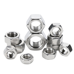 304 Stainless Steel Hex Nuts M12 M16 M20 M24 M27 M30 Heavy Duty Metric Grade B A2-70 Construction Industry - Product Image 1