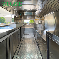 WECARE Remorques Alimentaires Kebab BBQ Entièrement Équipées, Camion Restaurant Mobile Cuisine Frites Burger Pizza avec Friteuse