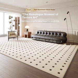 Nouveau Modèle 2024, Tapis PP en Soie de Diatomée Gaufrée, Imperméable et Anti-Taches pour Salon, Facile <span class=keywords><strong>à</strong></span> Nettoyer, Tapis Haut de Gamme Luxe pour Usage Domestique - Product Image 2