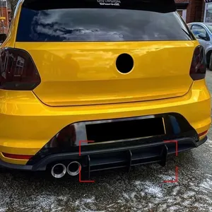 Diffuseur de pare-chocs arrière pour Polo MK5 6R 6C 2010-2018, spoiler pour deux ou quatre portes, pièces de carrosserie pour facelift - Product Image 2