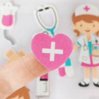 Autocollants en mousse professionnelles en forme de motifs sur feuille avec adhésif, thème docteur, dessin animé, soins de santé, infirmière, autocollant médical 3D