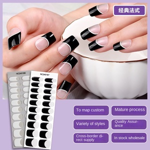 Tiras <span class=keywords><strong>de</strong></span> Esmalte <span class=keywords><strong>de</strong></span> Uñas <span class=keywords><strong>de</strong></span> Gel UV 3D Zhengxiang, 20 Dedos, Semi-Curadas, Semi-Transparentes, Francesas, Fototerapia, Hechas <span class=keywords><strong>de</strong></span> Plástico - Product Image 4