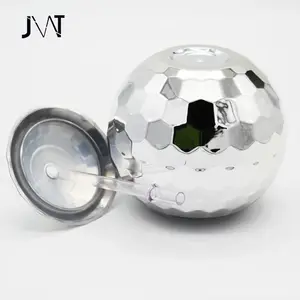2024 Disco ball shaped reusable plastic mugs for party gatherings with straw