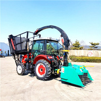 Type de disque coupeur d'ensilage conduit par trator de moissonneuse d'ensilage de maïs avec le tracteur PTO