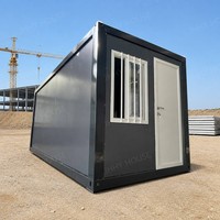 Casa Contenedor Plegable Prefabricada Móvil, Casa Prefabricada Residencial de Lujo Desmontable, Taller Transpirable para Exteriores