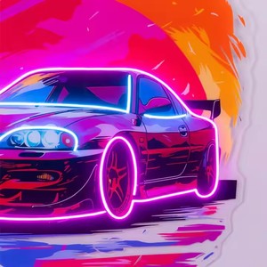 Car Art Decoraciones ACryl Electronic Home Mall Lighting Company Posters DC Fuente de alimentación Signo Luces de neón LED personalizadas - Product Image 3