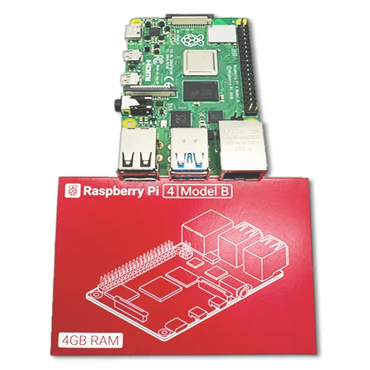 مخزون جديد لجهاز Raspberry Pi 4 موديل B مجموعة أدوات للمبتدئين 1 جيجابايت 2 جيجابايت 4 جيجابايت 8 جيجابايت ذاكرة عشوائية لوحة تطوير جهاز كمبيوتر AI بايثون Pi 4b Pi 4