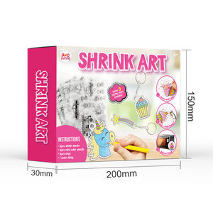 New Kids Key chain Crafts DIY Kunststoff Blank Wärme schrumpf Print ablbe <span class=keywords><strong>Shrinky</strong></span> Dink Art Kit - Product Image 2