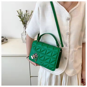 กระเป๋าถือแฟชั่นทันสมัย ทนทาน พร้อมซิปปิด สีพื้น ลายเพชร กระเป๋าสะพายข้างเดี่ยว แบบสะพายไหล่เดียว ใช้ได้ทั้งชายและหญิง - Product Image 2