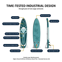 [FW26 NOUVEAU] Planche de paddle unisexe tout-terrain légère et stable en PVC à 3 ailerons pour adultes - Planche de sport nautique portable pour l'extérieur