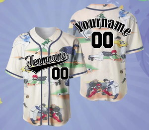 Maillots de baseball personnalisables pour adultes, ensembles avec numéros de joueur/équipe et logos sur le devant/le dos, 100 % polyester, respirants et anti-humidité - Product Image 1