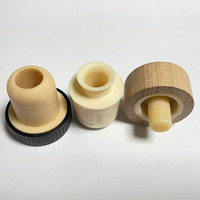 Nuevo producto, tapón de corcho de madera con vertedor de inserción para aceite, tapón de corcho sintético de plástico, tapón de fácil flujo para aceite de oliva