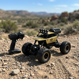 Voiture télécommandée tout-terrain 4x4 RC Rock Crawler 1:16 en alliage métallique, véhicule électrique jouet pour intérieur et extérieur - Product Image 1