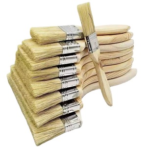 Pinceau à <span class=keywords><strong>peinture</strong></span> à poils plats avec manche en bois, vente directe d'usine, pinceau à <span class=keywords><strong>peinture</strong></span> mural pas cher - Product Image 1