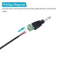 1/4 Inci 6.35Mm Mono Plug AV 2 Pin Blok Terminal Sekrup Adaptor Berbentuk L Konverter Audio Tanpa Solder Plastik Hitam Hijau + Logam